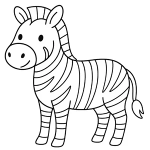 Desenhos de zebra para imprimir e colorir - educação infantil (página 1)